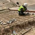 Major Concrete Repairs Underway Along White Oak Bayou